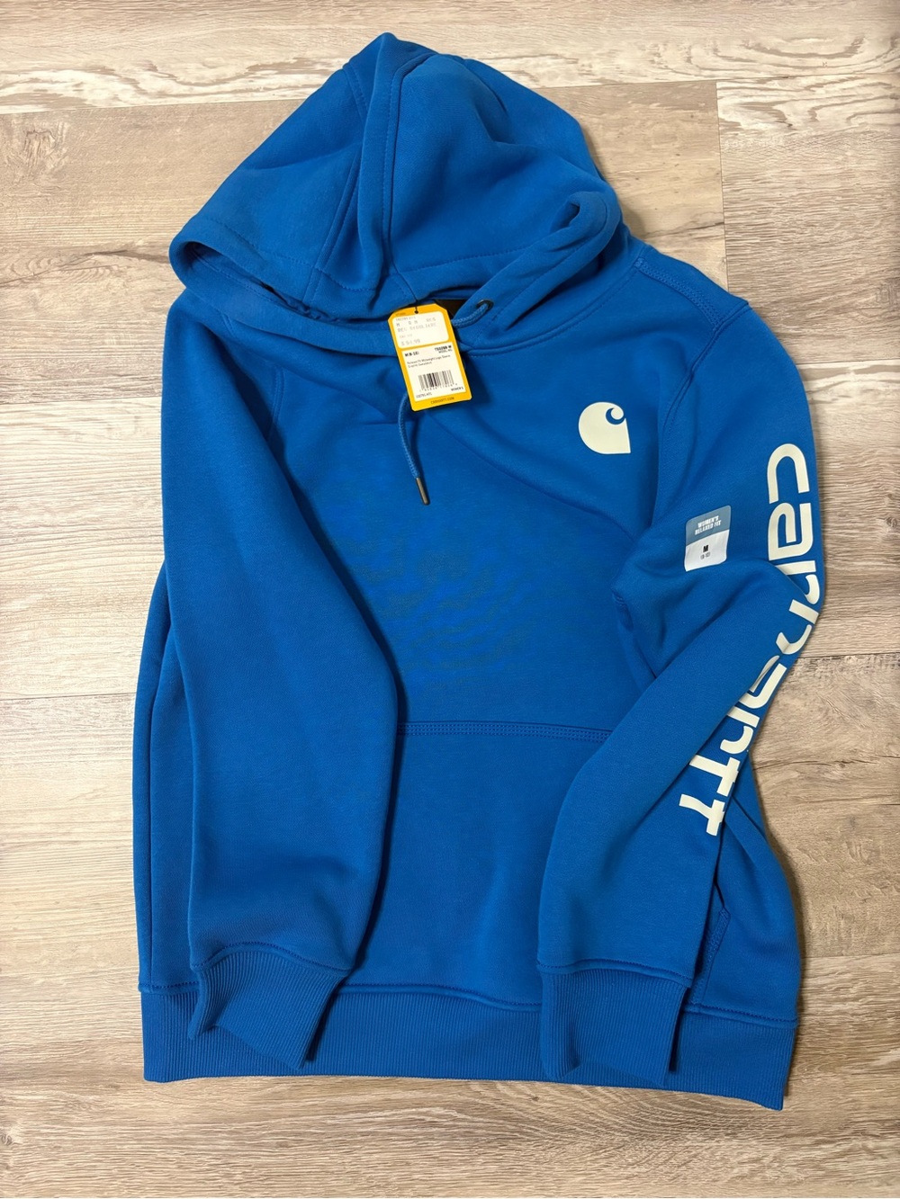 Carhartt Men’s Royal Blue Logo Pullover Hoodie